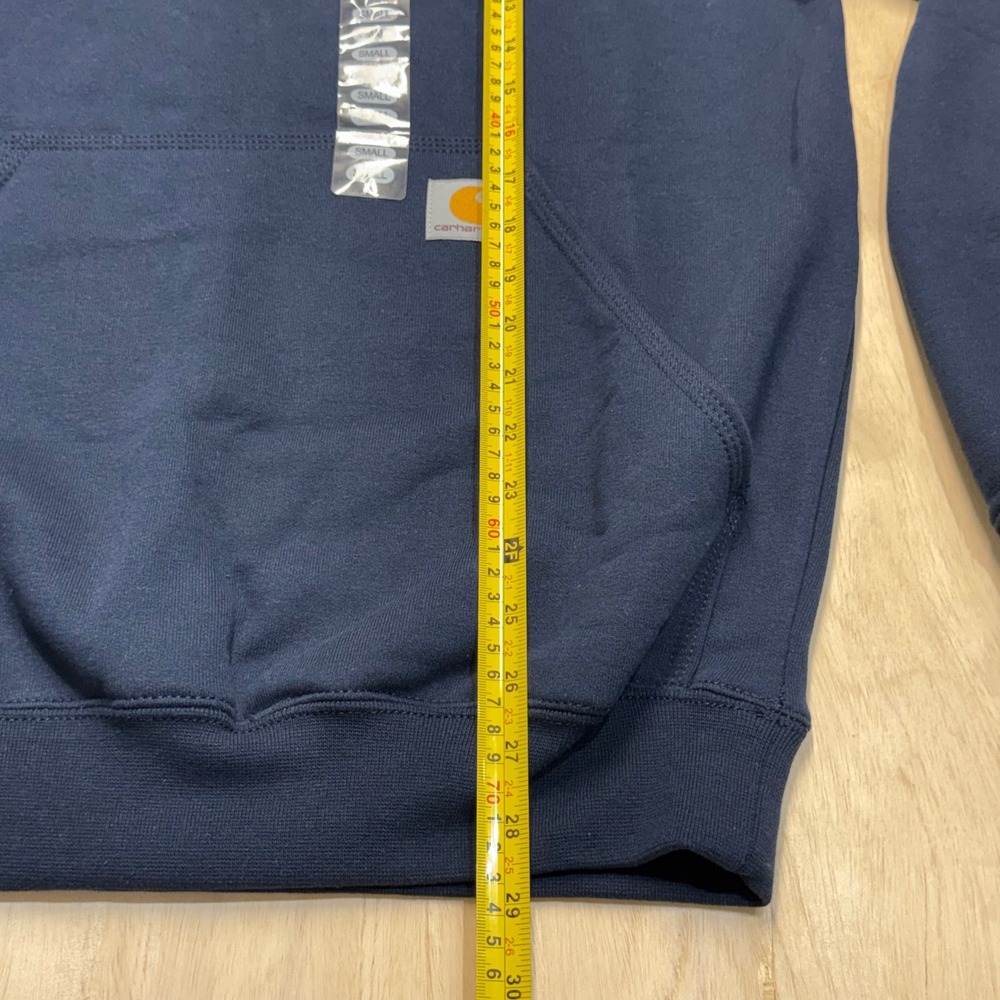 Carhartt Mens Loose Fit Midweight Logo Sleeve Hoodie Navy K288-472 Small NWT - Picture 10 of 11
